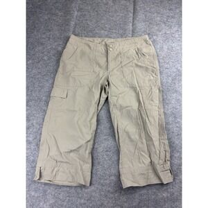 The North Face Pants Womens 8 Beige Capri Cropped Outdoor Hiking Active Wear